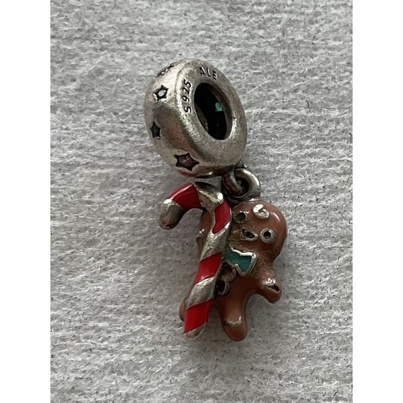 Pandora Jewelry - Pandora Gingerbread Man Dangle Charm ALE 925 Sterling Silver Enamel